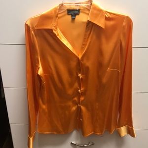 Orange silk Classiques Entier blouse